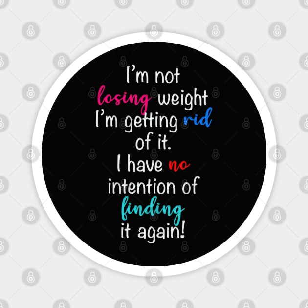 Funny losing weight diet Magnet by By Diane Maclaine